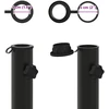 Parasolės stovo vamzdis 0.6kg Juoda Geležis for 40-50 mm Pole