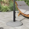 Parasolės stovo vamzdis 0.6kg Juoda Geležis for 40-50 mm Pole