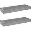 Pallet pagalvių rinkinys 2 pcs Pilka 120 x 40 x 8 cm