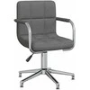 Pasukama biuro kėdė, tamsiai pilkos spalvos, audinys