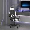 Pasukama žaidimų kėdė, juodos ir baltos spalvos, dirbtinė oda