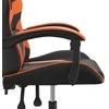 Pasukama žaidimų kėdė, juodos/oranžinės spalvos, dirbtinė oda