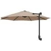 Sodo skėtis Taupe 248 x 248 x 148 cm Poliesteris ir plienas