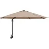 Sodo skėtis Taupe 248 x 248 x 148 cm Poliesteris ir plienas