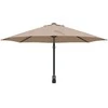 Sodo skėtis Taupe 248 x 248 x 148 cm Poliesteris ir plienas