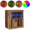 LED Bufetas Ruda 60,5 x 37 x 67 cm Apdirbta mediena