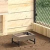 Paukščių šėrykla Sidabro 80 x 28 x 13.5 cm Cinkuota plienas