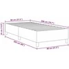Lova Platforminės lovos rėmas Kreminė 80 x 200 cm Kordūrinis audinys