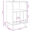 Pavertimo stovas Balta 47 x 39,5 x 74,5 cm Apdirbta mediena