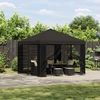 Pavėsinė 3 x 3 m Antracito Poliesteris ir plienas 190 gsm