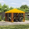 Pavėsinė 3 x 3 m Geltona Poliesteris ir plienas 190 gsm