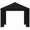 Pavėsinė 3 x 3 m Juoda Poliesteris ir plienas 190 gsm