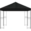 Pavėsinė 3 x 3 m Juoda Poliesteris ir plienas 190 gsm