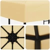 Pavėsinė 3 x 3 m Kreminė Poliesteris ir plienas 190 gsm