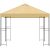 Pavėsinė 3 x 3 m Kreminė Poliesteris ir plienas 190 gsm