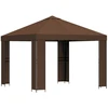 Pavėsinė 3 x 3 m Ruda Poliesteris ir plienas 190 gsm