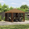 Pavėsinė 3 x 3 m Smėlio Poliesteris ir plienas 190 gsm