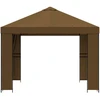 Pavėsinė 3 x 3 m Taupe Poliesteris ir plienas 190 gsm