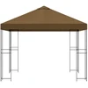 Pavėsinė 3 x 3 m Taupe Poliesteris ir plienas 190 gsm