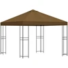 Pavėsinė 3 x 3 m Taupe Poliesteris ir plienas 190 gsm