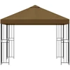 Pavėsinė 3 x 3 m Taupe Poliesteris ir plienas 190 gsm