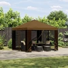 Pavėsinė 3 x 3 m Taupe Poliesteris ir plienas 190 gsm