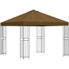 Pavėsinė 3 x 3 m Taupe Poliesteris ir plienas 190 gsm