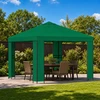Pavėsinė 3 x 3 m Žalia Poliesteris ir plienas 190 gsm
