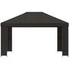 Pavėsinė 4 × 3 m Antracito Poliesteris ir plienas 190 gsm