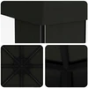 Pavėsinė 4 × 3 m Juoda Poliesteris ir plienas 190 gsm