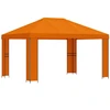 Pavėsinė 4 × 3 m Oranžinė Poliesteris ir plienas 190 gsm