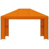 Pavėsinė 4 × 3 m Oranžinė Poliesteris ir plienas 190 gsm