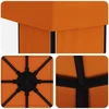 Pavėsinė 4 × 3 m Oranžinė Poliesteris ir plienas 190 gsm