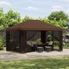 Pavėsinė 4 × 3 m Ruda Poliesteris ir plienas 190 gsm