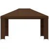 Pavėsinė 4 × 3 m Ruda Poliesteris ir plienas 190 gsm
