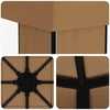 Pavėsinė 4 × 3 m Smėlio Poliesteris ir plienas 190 gsm