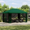 Pavėsinė 4 × 3 m Žalia Poliesteris ir plienas 190 gsm