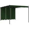 Pavėsinė 4 x 3 x 2,3 m Žalia Poliesteris ir plienas