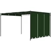 Pavėsinė 4 x 3 x 2,3 m Žalia Poliesteris ir plienas