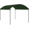 Pavėsinė 4 x 3 x 2,6 m Žalia Poliesteris ir plienas