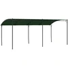 Pavėsinė 6 x 3 x 2,55 m Žalia Audinys ir aliuminis 180 gsm
