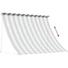 Pavėsinė Antracito ir baltos 350 x 150 cm