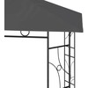 Pavėsinė, antracito spalvos, 3x3x2,7m, 160g/m²