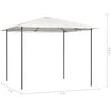 Pavėsinė, kreminės spalvos, 3x3x2,6m, 160g/m²