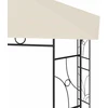 Pavėsinė, kreminės spalvos, 4x3x2,7m, 160g/m²