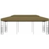 Pavėsinė-palapinė, taupe spalvos, 6x3x2,7m, 180g/m²