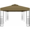 Pavėsinė-palapinė, taupe spalvos, 6x3x2,7m, 180g/m²