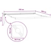 Ištraukiama markizė Smėlio 350 x 250 cm Audinys ir metalas