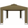 Pavėsinė su dvigubu stogu, taupe spalvos, 3x6m, 180g/m²