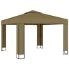 Pavėsinė su dvigubu stogu, taupe spalvos, 3x3x2,7m, 180g/m²